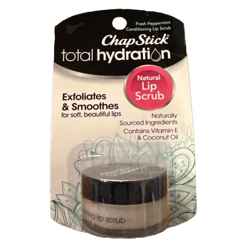ChapStick Total Hydration Conditioning Lip Scrub - Fresh Peppermint (New)